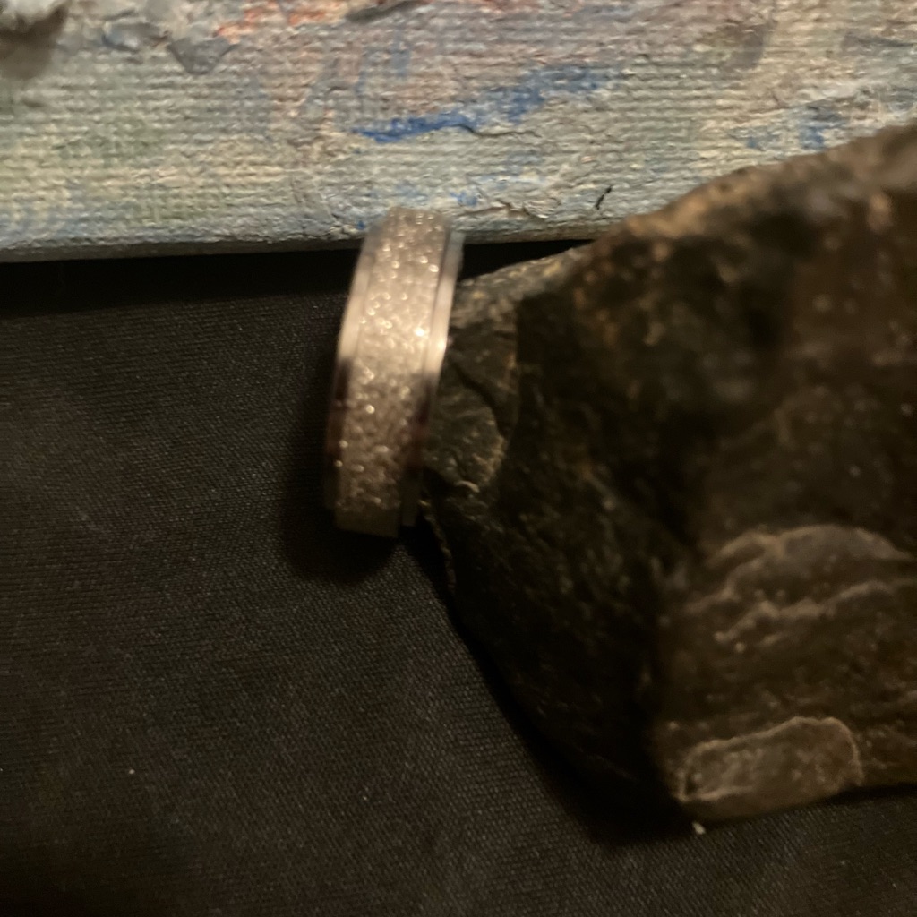 Silver Glitter Ring